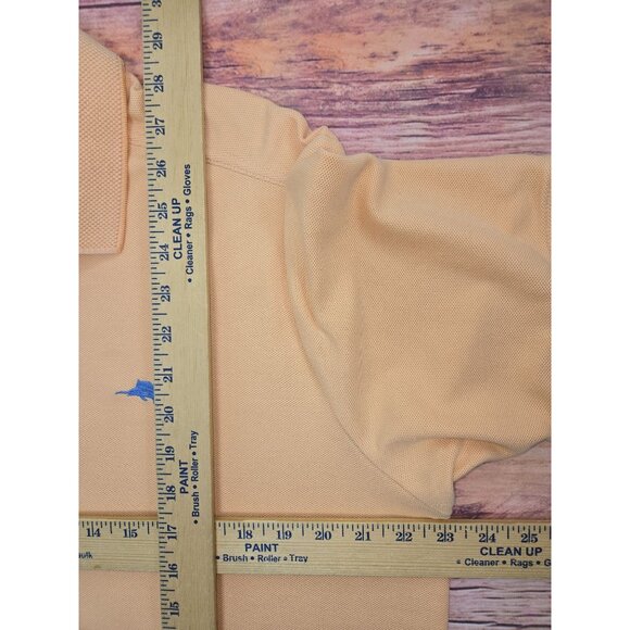 Tommy Bahama Mens Supima Cotton Orange Polo Large - Picture 9 of 9